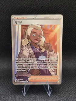 Pokemon TCG Trainer Card Tyme 143/131 Full Art Prismatic Evolutions - Image 1