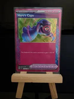 HERO’S CAPE - 152/162 Temporal Forces - Ace Spec Rare Holo Pokemon TCG Card - Image 1