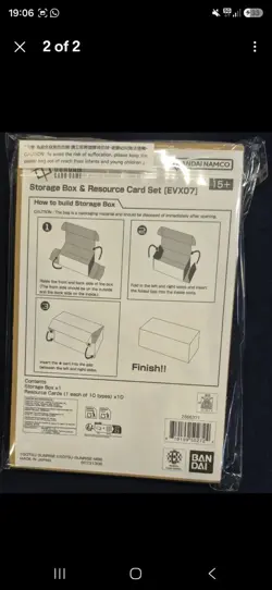 Gundam Card Game Storage Box & Resource Card Set EVX07 ENGLISH SEALED GAMES EXPO - Image 2