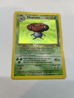 Pokemon Card Vileplume Jungle 1st Edition Holo Foil 15/64 MP - Image 1
