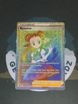 Pokemon TCG Card Roxanne 206/189 Astral Radiance Rainbow Rare NM - Image 1