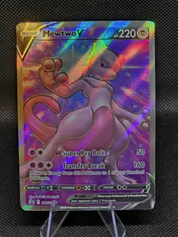 Mewtwo V SWSH229 Pokemon Go! RARE Double Error Card. - Image 1