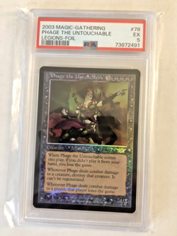 Magic the Gathering Legions Phage the Untouchable Foil PSA 5 - Image 1