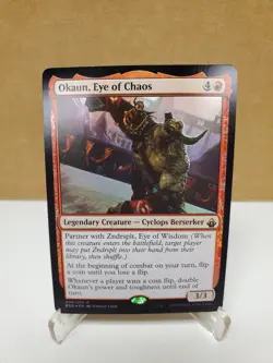 Magic: The Gathering MTG Battlebond Okaun, Eye of Chaos Foil - Image 1