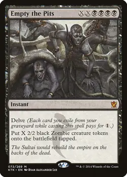 MTG Empty the Pits ** Khans of Tarkir ** English - Image 1