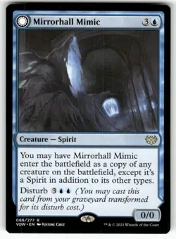 Mirrorhall Mimic 68 Rare Innistrad: Crimson Vow Magic: The Gathering Near Mint - Image 1