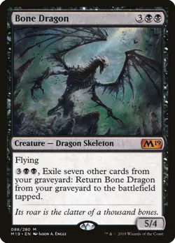 MTG Bone Dragon ** Core Set 2019 ** English - Image 1