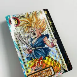 1996 Dragon Ball Carddass Total No. 1076 / 76 Prism Son Goku Vintage Card - Image 2