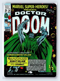 MTG Doctor Doom (Borderless Foil) #394 Marvel Super Heroes - Image 1