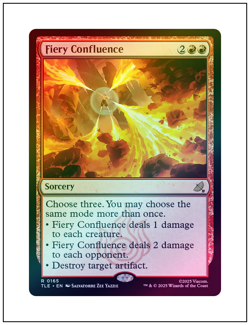 1x Fiery Confluence, Foil, Avatar The Last Airbender, MTG NM - Image 1