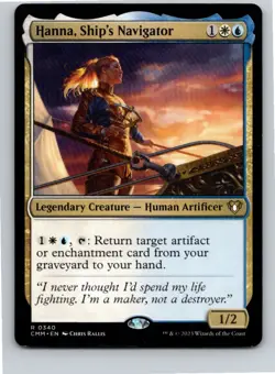 Magic the Gathering Hanna, Ship's Navigator Commander Masters MTG Free Shipping! - Image 1