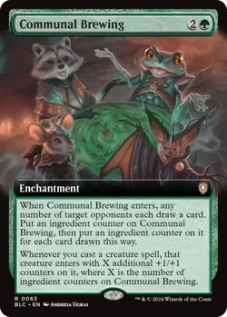 Communal Brewing (Extended Art) Commander: Bloomburrow Regular mtg - Image 1