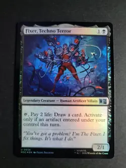 Fixer, Techno Terror (Foil) Uncommon MTG Marvel Super Heroes Commander - Image 1
