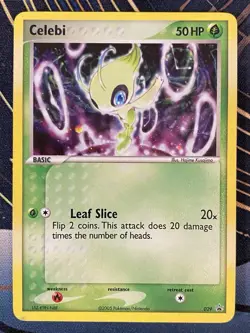 2005 POKEMON BLACK STAR PROMOS #29 CELEBI HOLO - Image 3