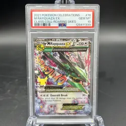 M Rayquaza EX 76 Celebrations Classic Collection Pokemon PSA 10 - Image 1