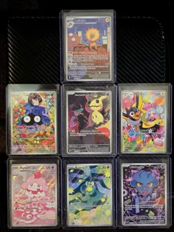 Pokemon Ascended Heroes Illustration Rare Lot of 7 Cards Rocket's Mimikyu & More - Image 1