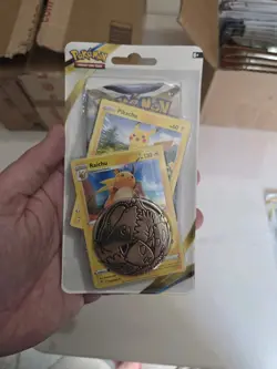 Pokemon TCG: BRILLIANT STARS Checklane Blister Pack Raichu Pikachu Promo Cards! - Image 1