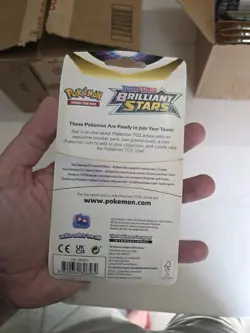 Pokemon TCG: BRILLIANT STARS Checklane Blister Pack Raichu Pikachu Promo Cards! - Image 2