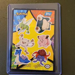 TOPPS 1999 POKEMON 1ST MOVIE STICKER CARD #16 TRADING CARD - Image 1