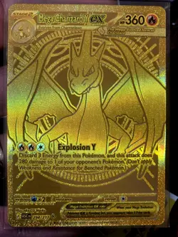🔥 Mega Charizard Y ex 294/217 Gold Mega Hyper Rare Ascended Heroes Pokemon 🔥 - Image 5
