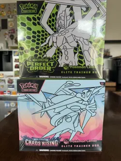 Pokemon TCG Pokemon Center Elite Trainer Box Chaos Rising & Perfect Order - Image 1