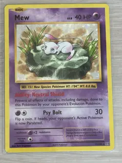 Pokemon TCG Mew Evolutions Holo Rare Card - Image 1
