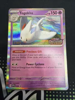 Togekiss - SVP038 - Pokemon Scarlet & Violet Promo STAFF Ultra Rare Holo Card NM - Image 1