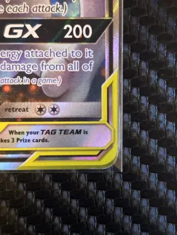 Pokemon Mewtwo & Mew GX SM191 Tag Team Black Star Promo NM Front MP Back - Image 5