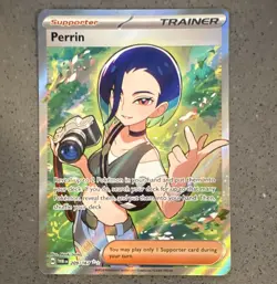 Pokemon TCG SV06 Twilight Masquerade Perrin 209/167 Full Art Holo UR EN - Image 1