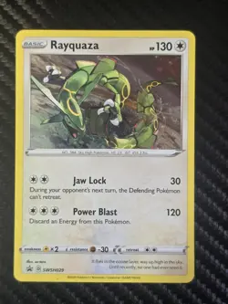 Vivid Voltage Rayquaza 138/185 Amazing Rare Pokemon NM+ Sea&Sky Cosmos SWSH029 - Image 5