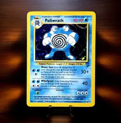 Poliwrath 015/130 Base Set 2 Holo Rare Pokemon Holofoil card - Image 1