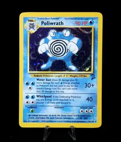 Poliwrath 015/130 Base Set 2 Holo Rare Pokemon Holofoil card - Image 2