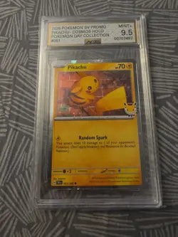 The Pokemon Company 2026 Pikachu Pokemon Day Promo Cosmos Holo #061 Ace 9.5 - Image 1