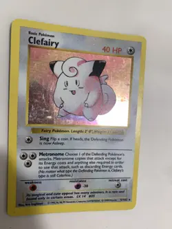 Pokemon TCG Clefairy 5/102 Base Set Shadowless Holo Rare 1999 VTG WOTC 🧚 - Image 2