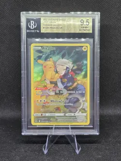 2022 POKEMON SWORD & SHIELD LOST ORIGIN #TG05 FULL ART/PIKACHU PSA 10 BGS 9.5 - Image 1