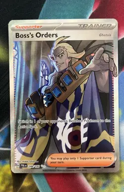 Pokemon TCG Boss's Orders (Ghetsis) 248/193 Paldea Evolved Full Art Holo - Image 1