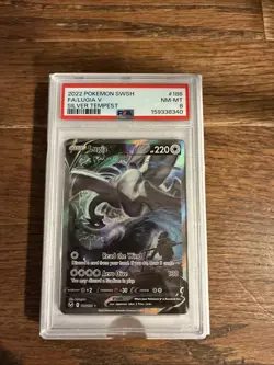 Lugia v 2022 Pokemon Sword & Shield Silver Tempest #186 FA Alt Art PSA 8 - Image 1