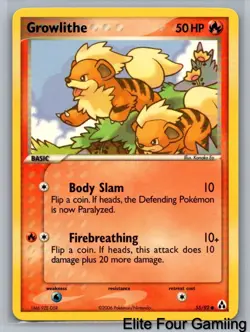 Growlithe 55/92 Common Legend Maker Pokemon Near Mint - Image 1