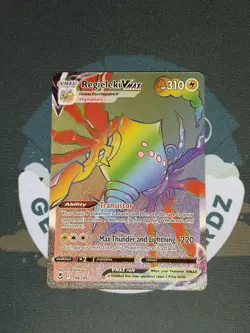 Pokemon TCG Regieleki VMAX 198/195 Silver Tempest Rainbow Rare (NM) - Image 1