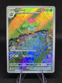 Pokemon TCG SV:151 Ivysaur 167/165 Illustration Rare Holo - Image 1