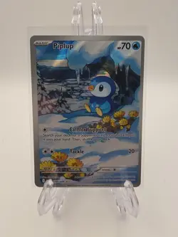 PIPLUP 098/094 ILLUSTRATION RARE PHANTASMAL FLAMES POKEMON NM - Image 1