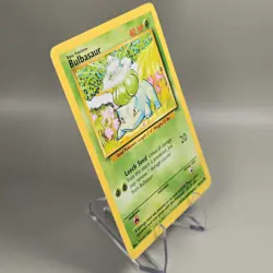 Bulbasaur 44/102 Base Set Unlimited 1999 Wizards of the Coast Regular Pokemon NM - Image 3