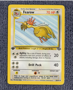 Pokemon TCG Fearow Jungle 36/64 1st Edition - LP - Image 1