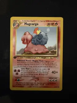 Magcargo 33/64 Uncommon Neo Revelation 1st Edition Pokemon TCG - Image 1
