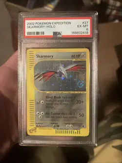 2002 Pokemon Expedition Skarmory Holo Psa 6 nice swirl - Image 1