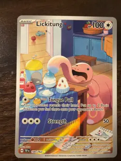 Pokemon TCG Lickitung Illustration Temporal Forces - Image 1