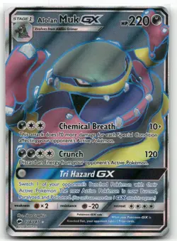 Alolan Muk GX 138/147 Burning Shadows Ultra Rare Lightly Played - Image 1