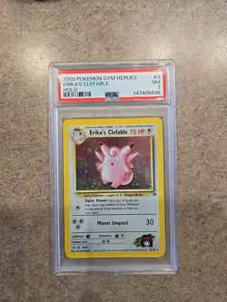 Pokemon 2000 Gym Heroes Erika's Clefable Holo - Image 1