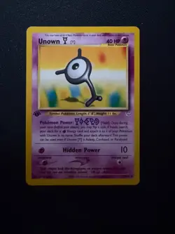 Unown [Y] 40/64 - Neo Revelation 1st Edition Pokemon TCG - Image 1