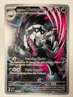 Galarian Obstagoon 245/217 Illustration Rare Ascended Heroes Pokemon Holo NM - Image 1